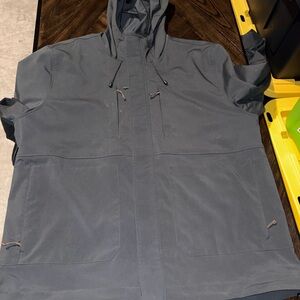 Goodfellow & Co Hooded Raincoat - Charcoal Gray